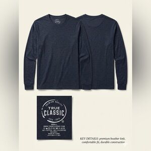 Men's Navy Long Sleeve Shirt